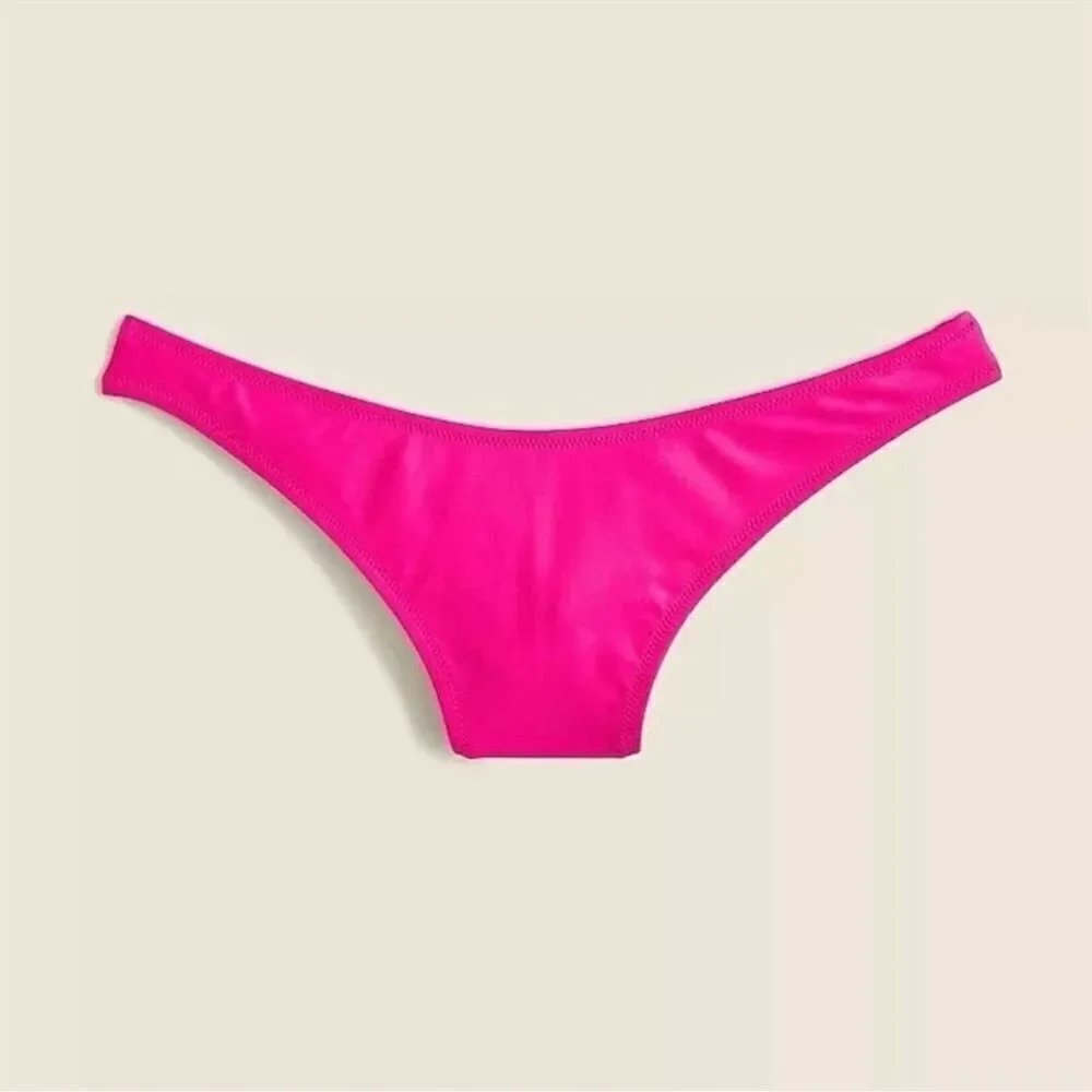 J. CREW Heritage 1989 High Leg Bikini Bottoms Fuchsia  *NEW*